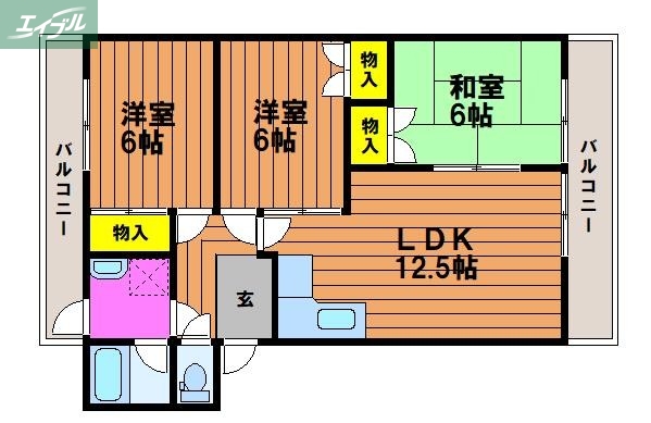 ドミール93の間取り