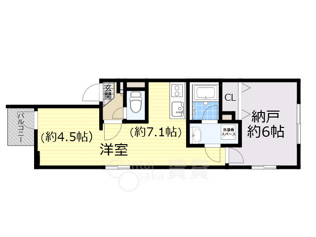 パークサイド鷺洲の間取り