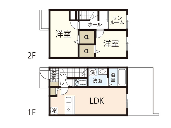 アフロディテ安芸Ｃの間取り