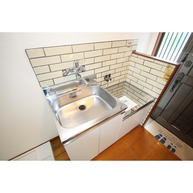 キッチン　ガスコンロ設置可