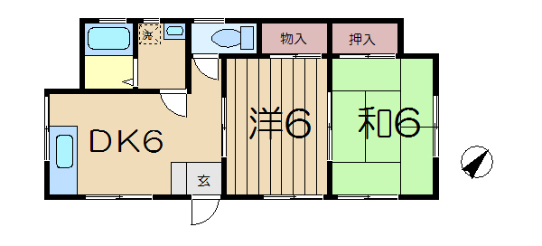 横須賀市大津町のアパートの間取り