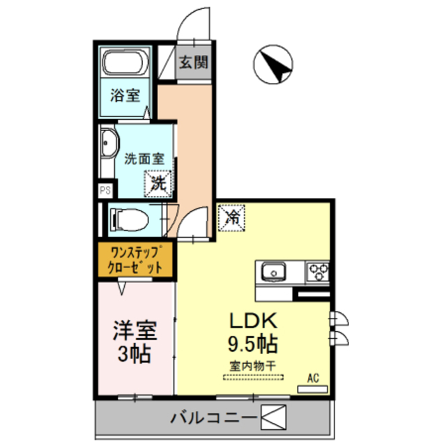 門真市中町のアパートの間取り