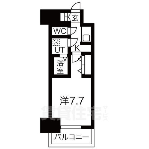 名古屋市中村区太閤のマンションの間取り