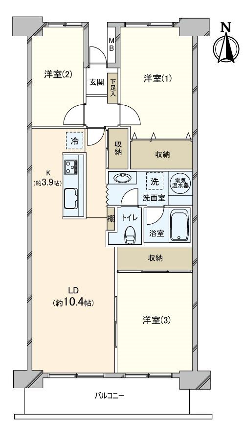 サンシティＡ棟の間取り