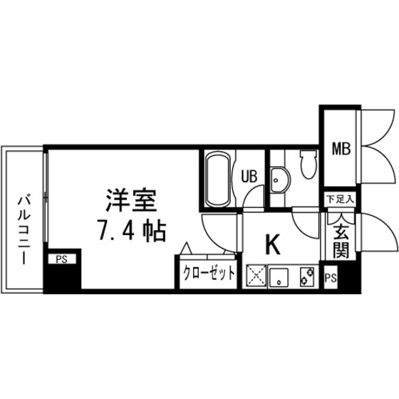 ＨＦ愛宕橋レジデンスの間取り