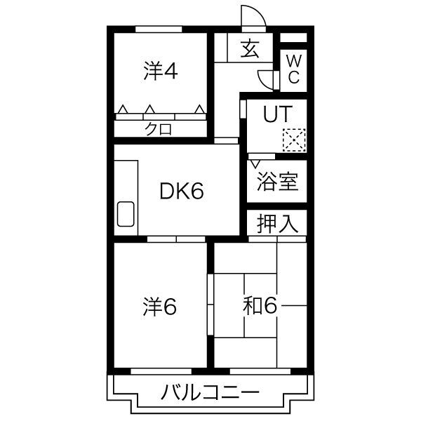 ピネ北山の間取り