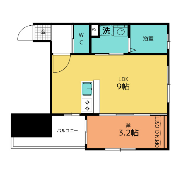 アールズマンション花田の間取り