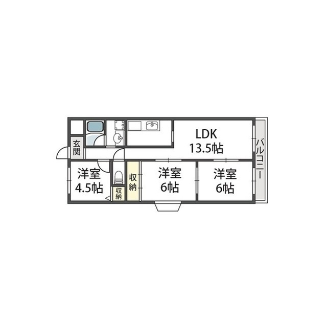 メゾン東中の間取り