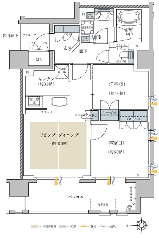 プラネスーペリア京都四条河原町の間取り