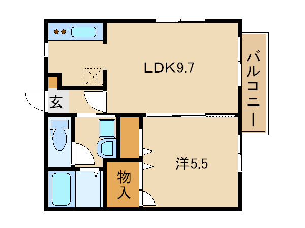 【シャーメゾン延末の間取り】