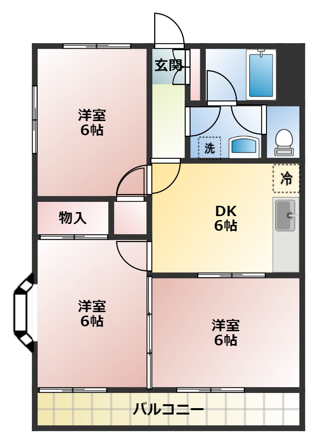 日管ハイム第５の間取り