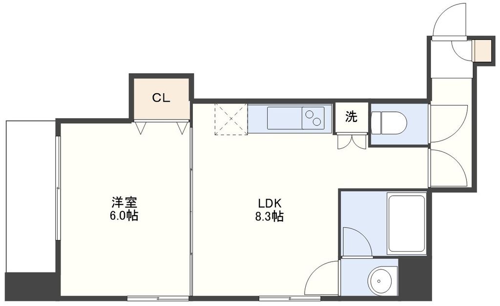 メディカルモール元船の間取り