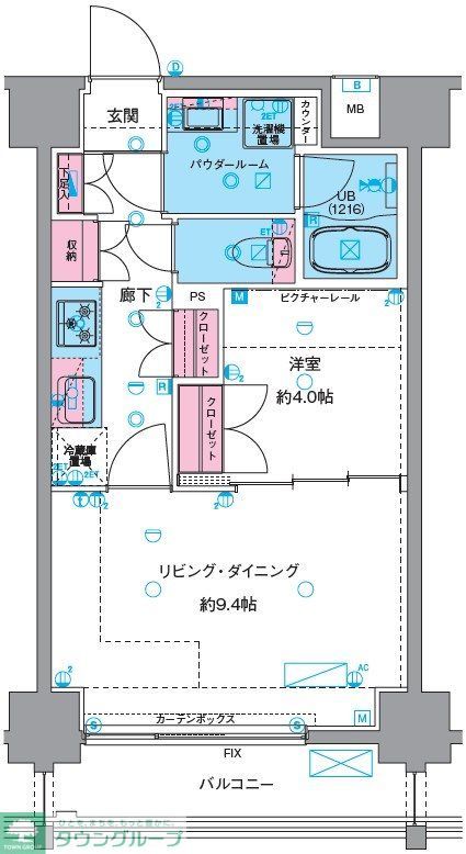 GENOVIA浅草VIskygardenの間取り