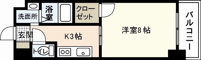 廿日市市須賀のマンションの間取り