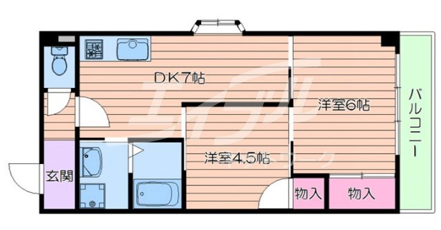 サンロイヤル高塚の間取り