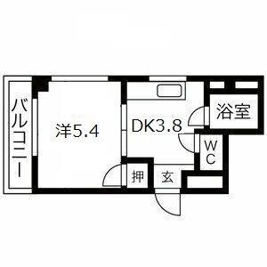 シャルマン新喜多の間取り