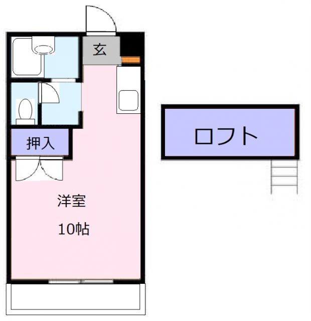 津市白塚町のアパートの間取り