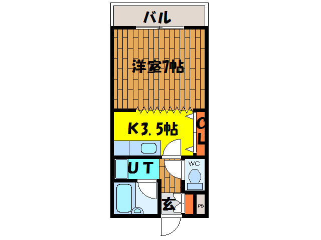 函館市杉並町のマンションの間取り