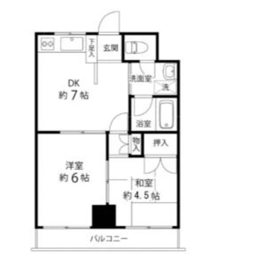 江東区北砂のマンションの間取り