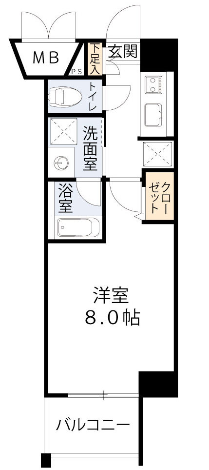 セイワパレス深江橋駅前の間取り