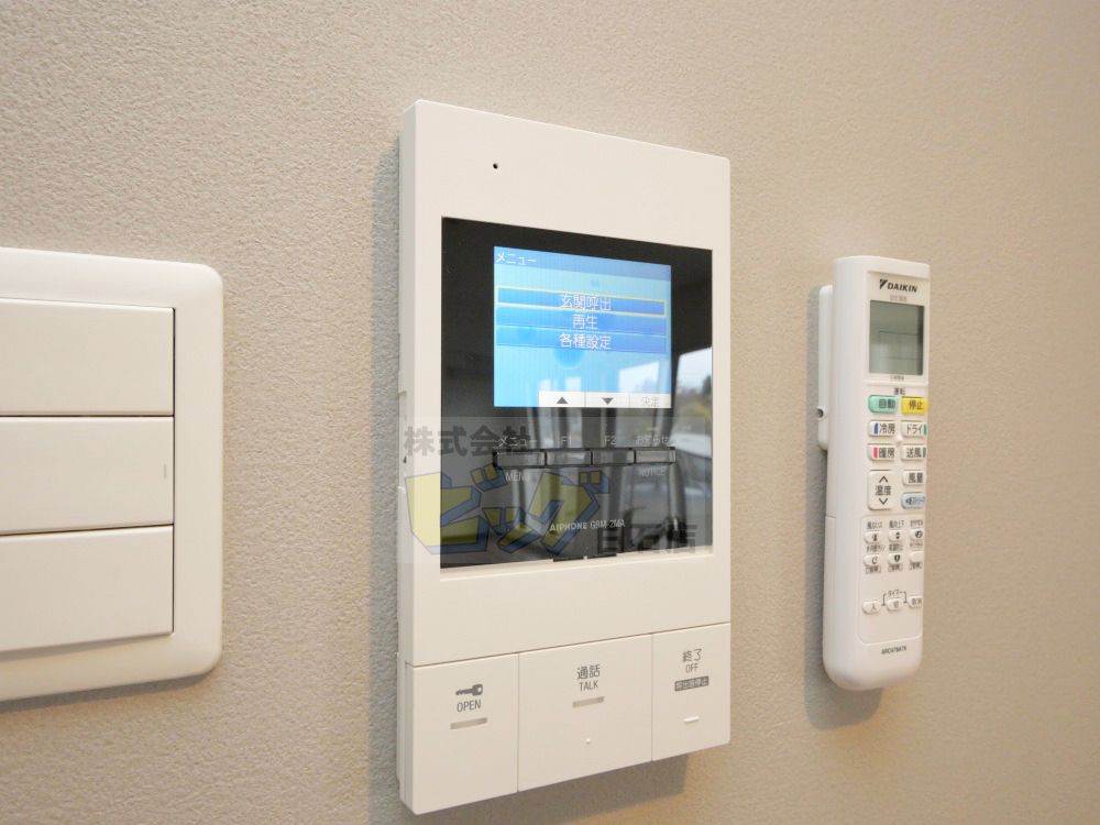 セキュリティ　モニター付きインターホン完備しています♪