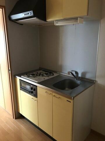 キッチン　２口コンロ　システムキッチン