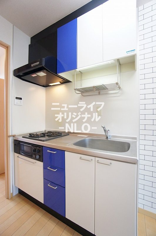 キッチン　2口コンロ付収納充実のシステムキッチンで楽しくお料理☆