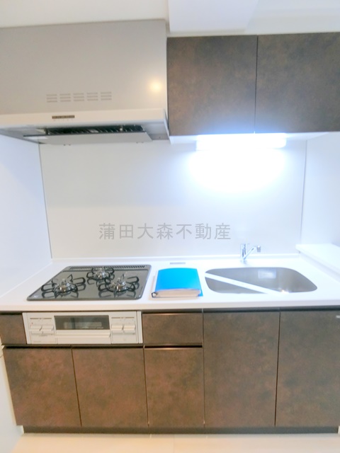 キッチン　3口ガスグリル付システムキッチン