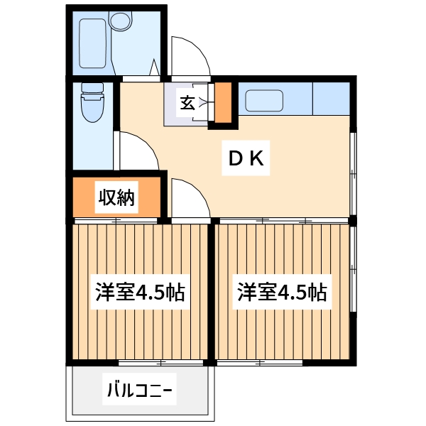 メゾン東大和の間取り写真