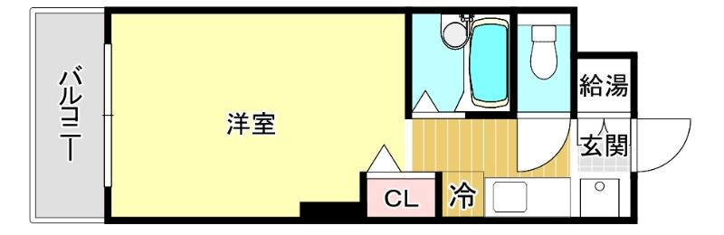 西鉄天神大牟田線 大橋駅 徒歩10分 7階建 築45年の間取り写真