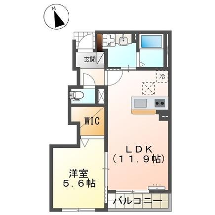 木更津市本郷アパート新築の間取り写真