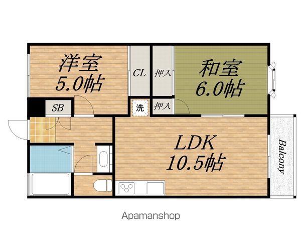ＪＲ阪和線 鳳駅 徒歩10分 2階建 築32年の間取り写真