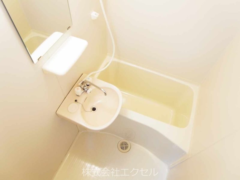 バス・シャワールーム　洗面台付きのお風呂です。