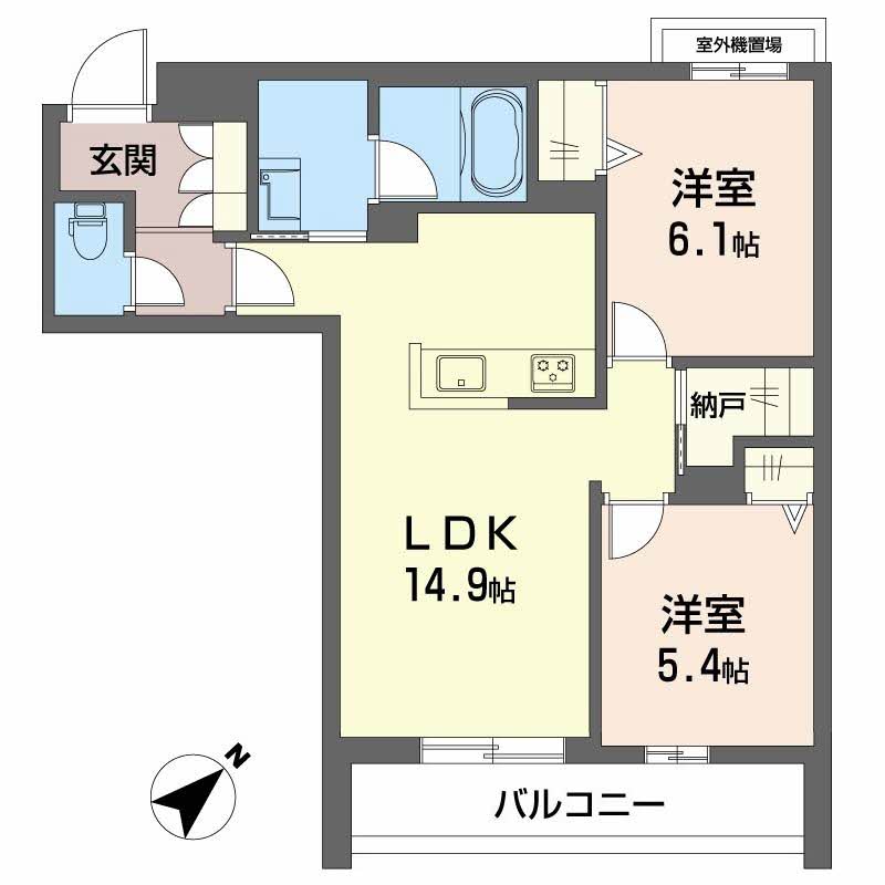 阪急神戸線 神崎川駅 徒歩12分 3階建 新築の間取り写真