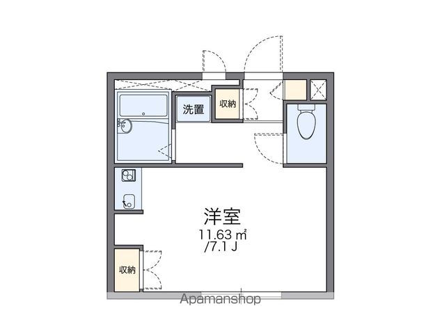 レオパレスしいのきの間取り写真