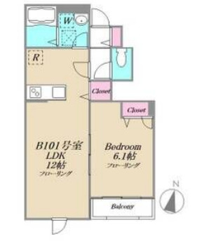 ihana garden Bの間取り写真