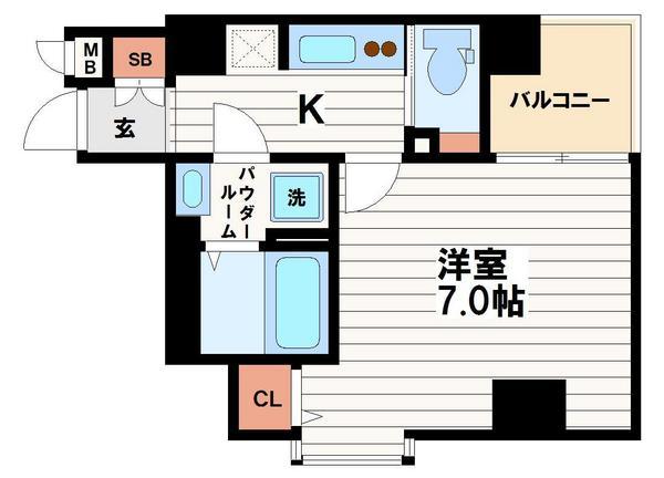 フォーチュン心斎橋EASTの間取り写真