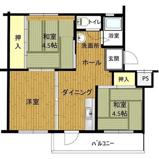 姫路青山5号棟の間取り写真