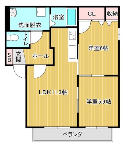 TOMORROW・COURT A・Bの間取り写真
