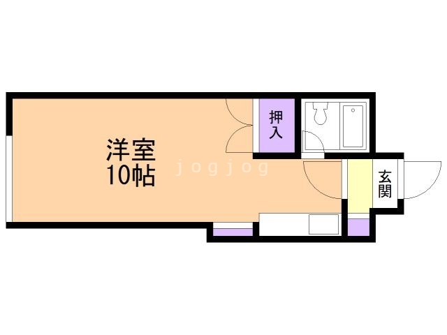 札幌市北区北十九条西のマンションの間取り