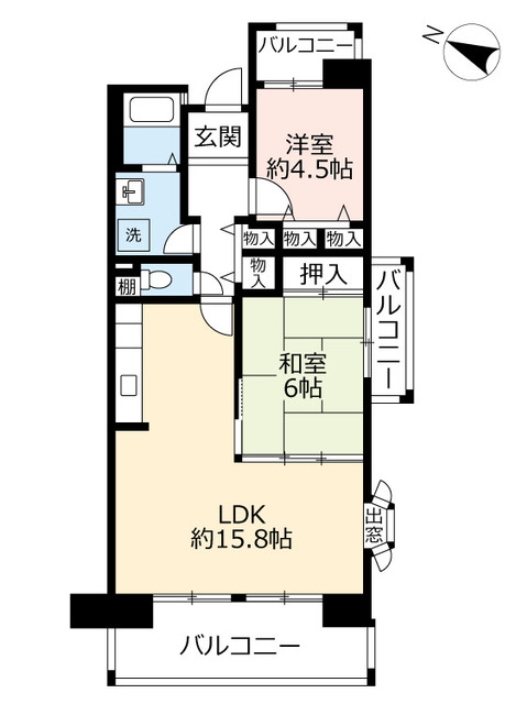 ＵＲグリーンヒルズ六甲の間取り