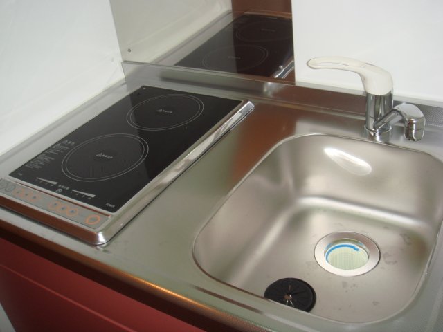 キッチン　2口電気コンロ