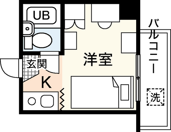 広島県広島市中区西十日市町（マンション）の賃貸物件の間取り