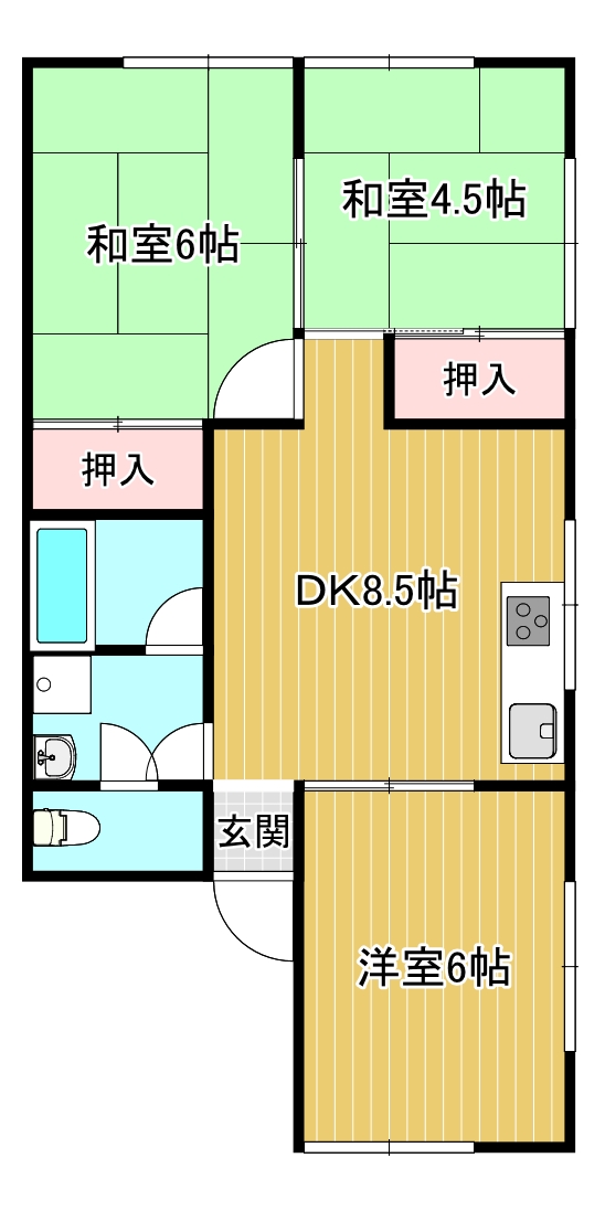 ヴィリーブカムラの間取り