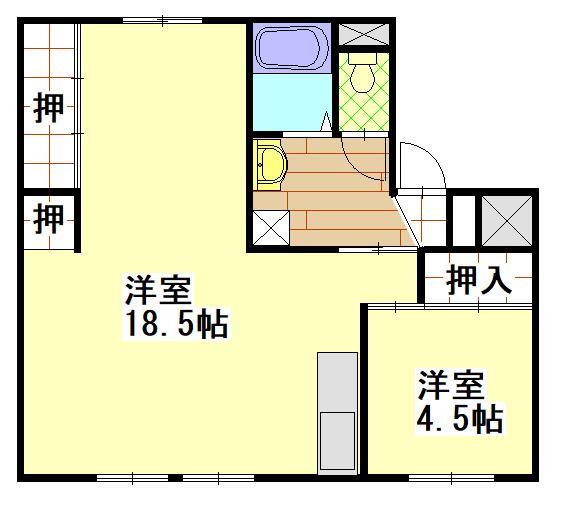 フローラ喜多方　１号棟の間取り