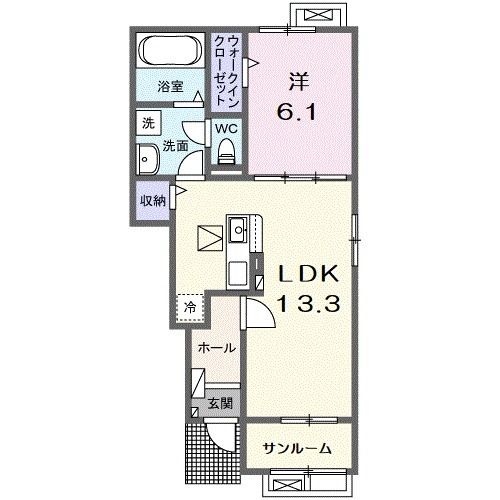 ボニート　ブローテの間取り