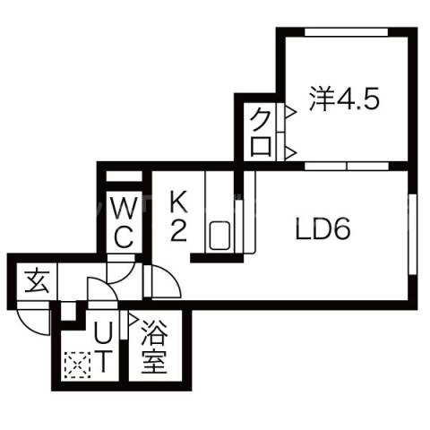 北海道札幌市白石区菊水七条２（アパート）の賃貸物件の間取り