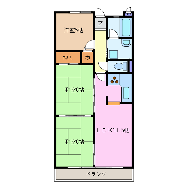 コスモヒルズの間取り