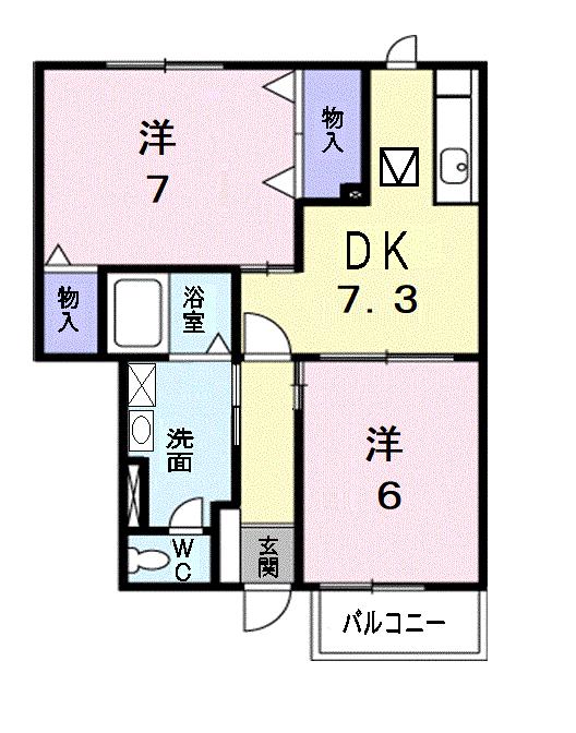 シェーン・バッハの間取り