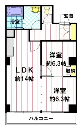 レーベンハイム日装の間取り